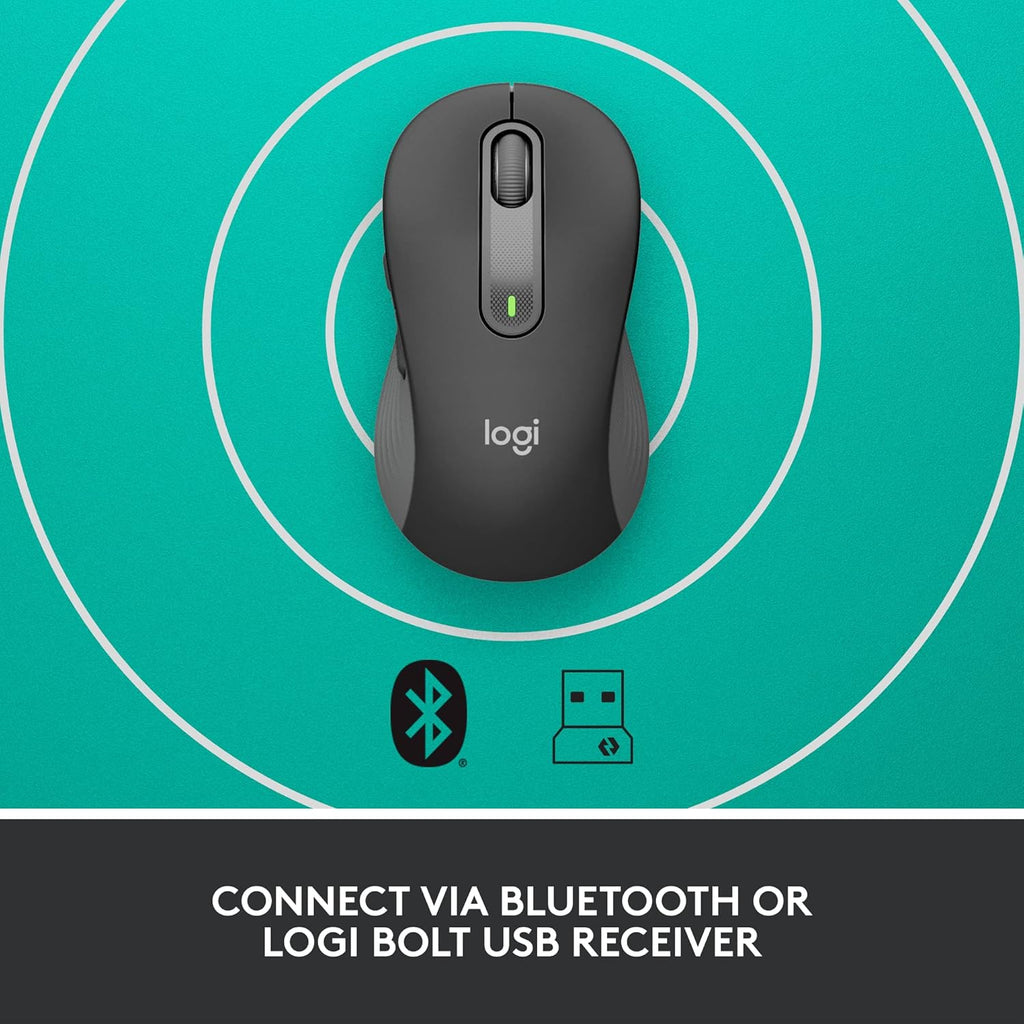 Logitech Signature M650 Optical Wireless Mouse - Graphite