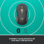 Logitech Signature M650 Optical Wireless Mouse - Graphite