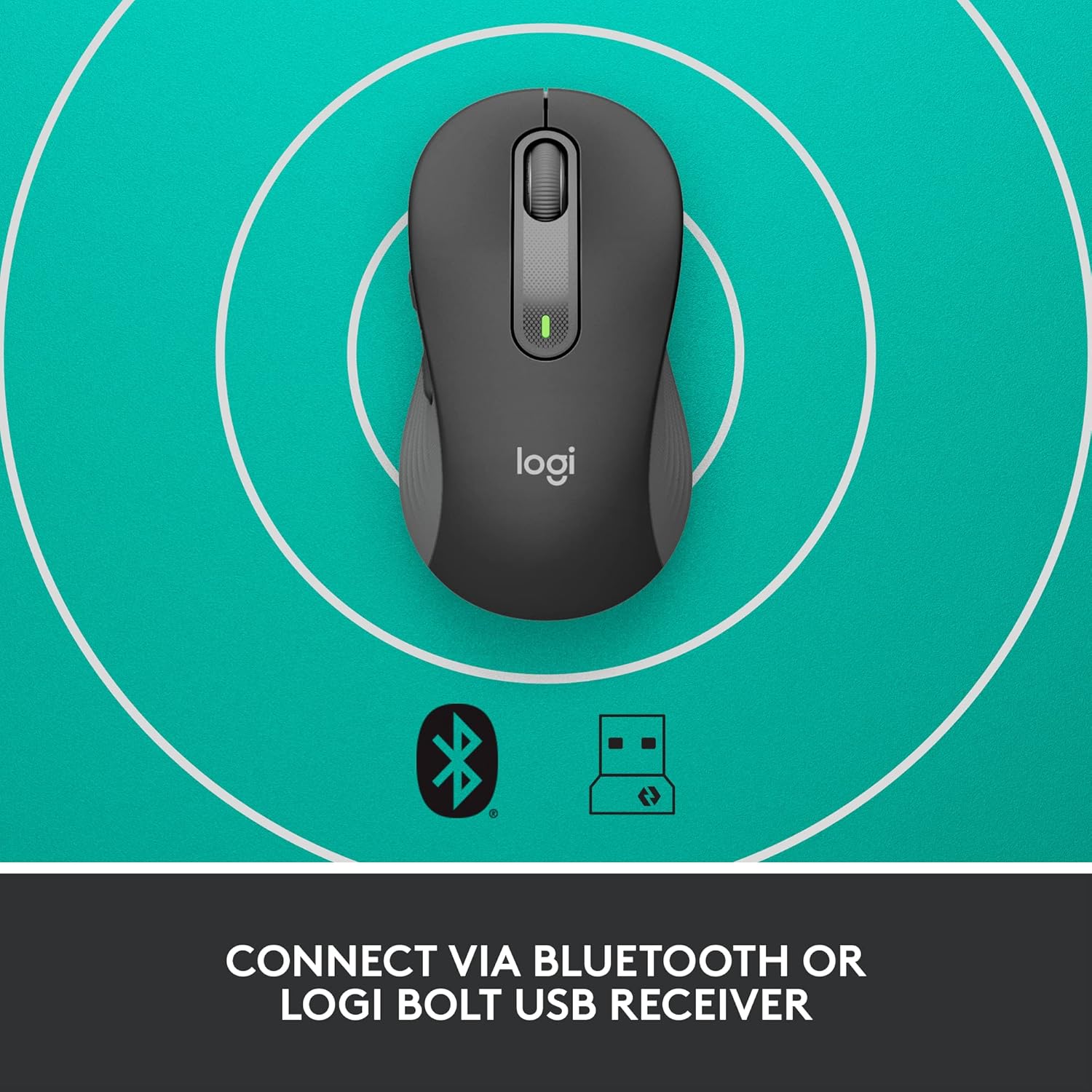 Logitech Signature M650 Optical Wireless Mouse - Graphite