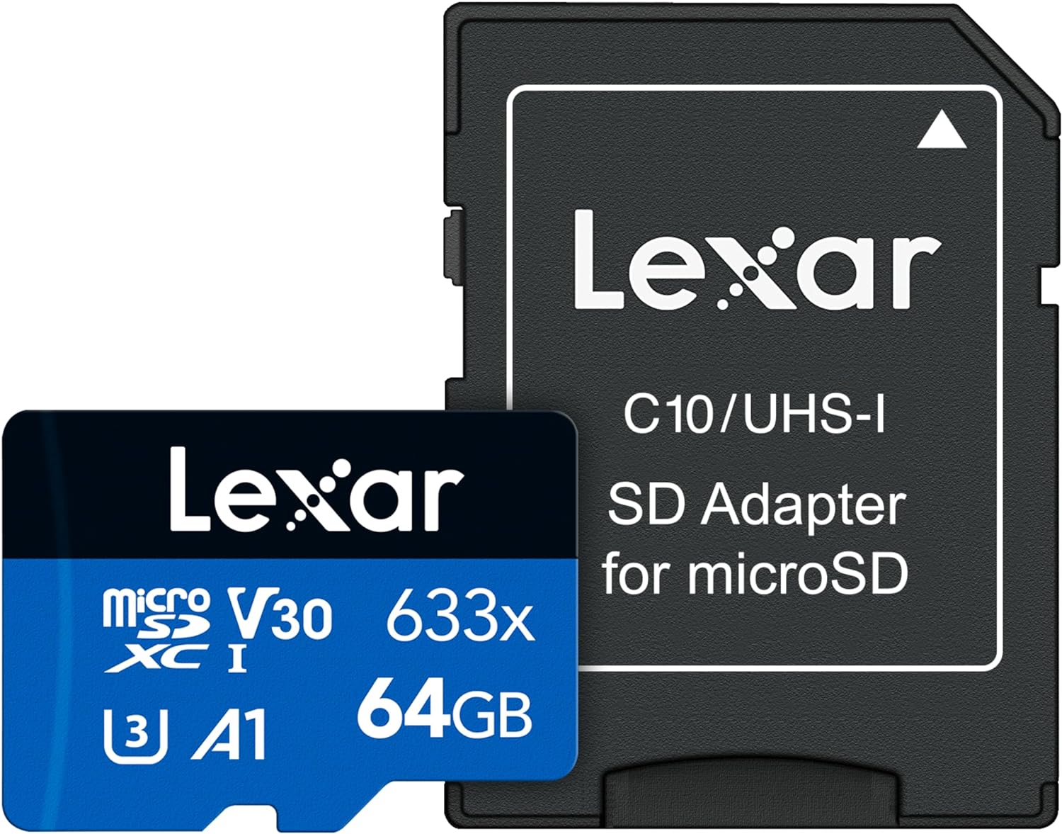 Lexar High-Performance 633x 32GB microSDHC UHS-I Card w/ SD Adapter, Up To 100MB/s Read, for Smartphones, Tablets, and Action Cameras