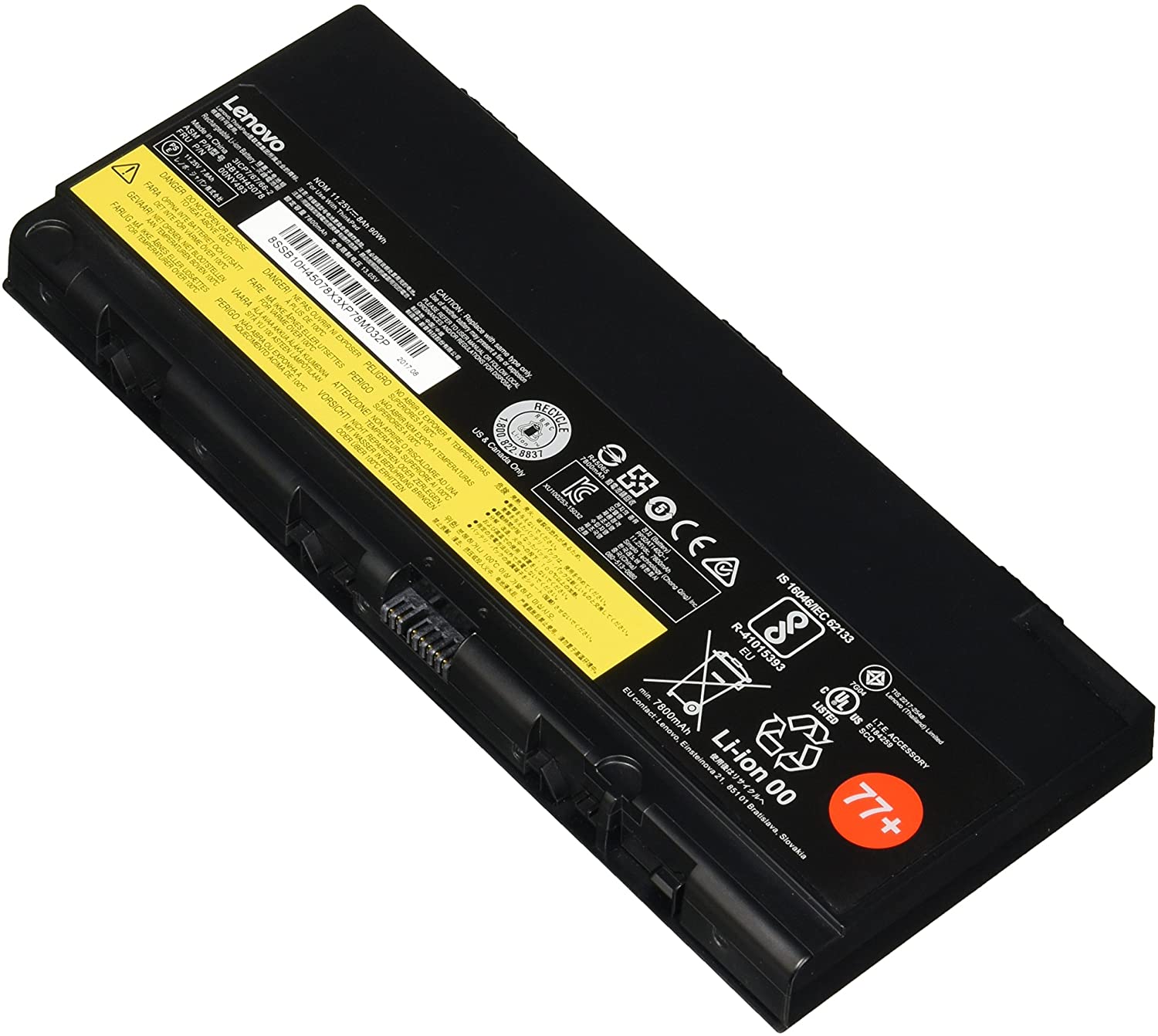 Lenovo 01AV495 Original OEM 90Whr 4342mAh 11.25V 9 Cell Laptop Battery for Select Lenovo Laptops