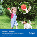 TP-Link Tapo C425 KIT 4MP 2K QHD 1440p Smart Wire Free Security Camera with Solar Panel - White
