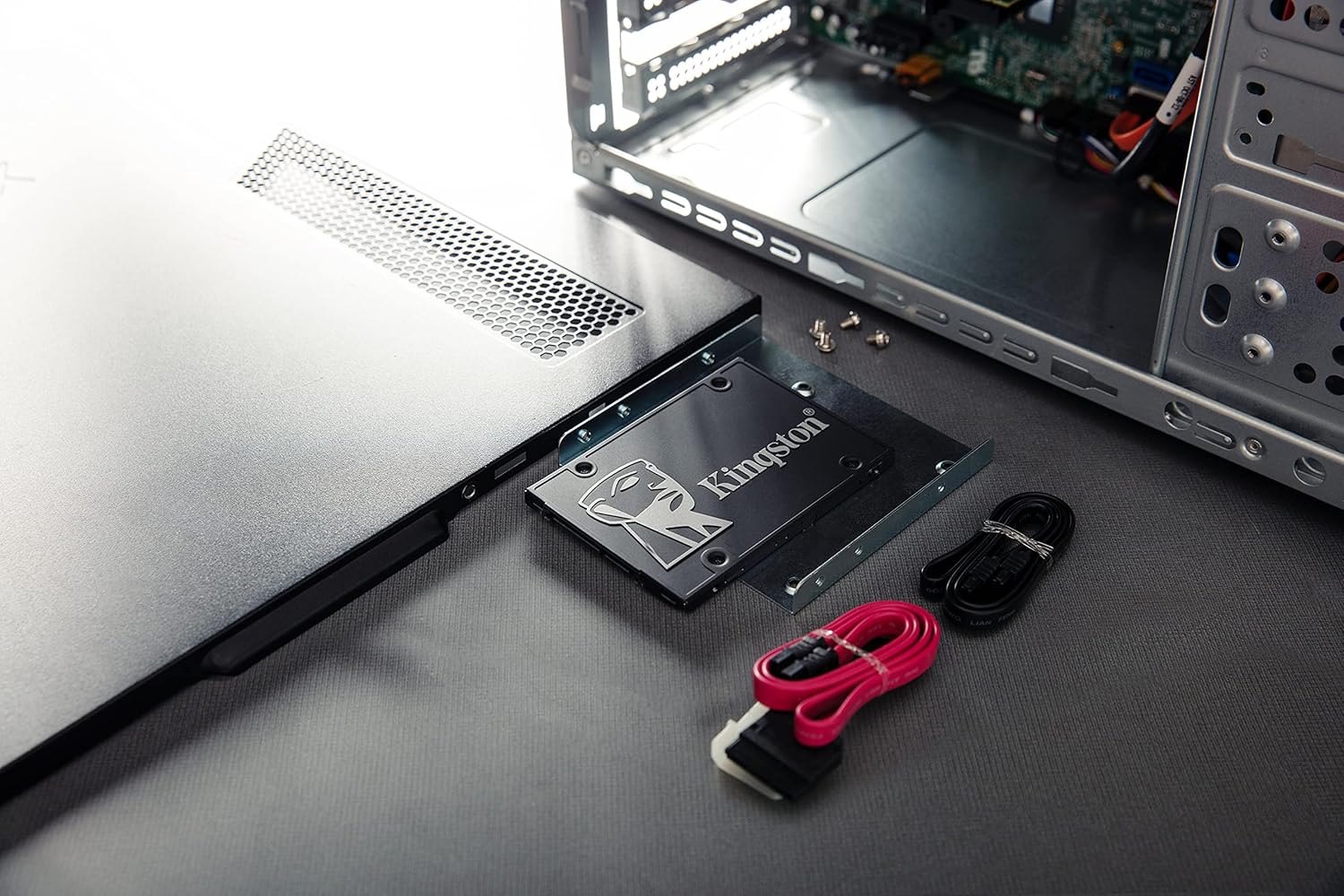 Kingston KC600 2TB 2.5" SATA 3D NAND Internal Solid State Drive - Black