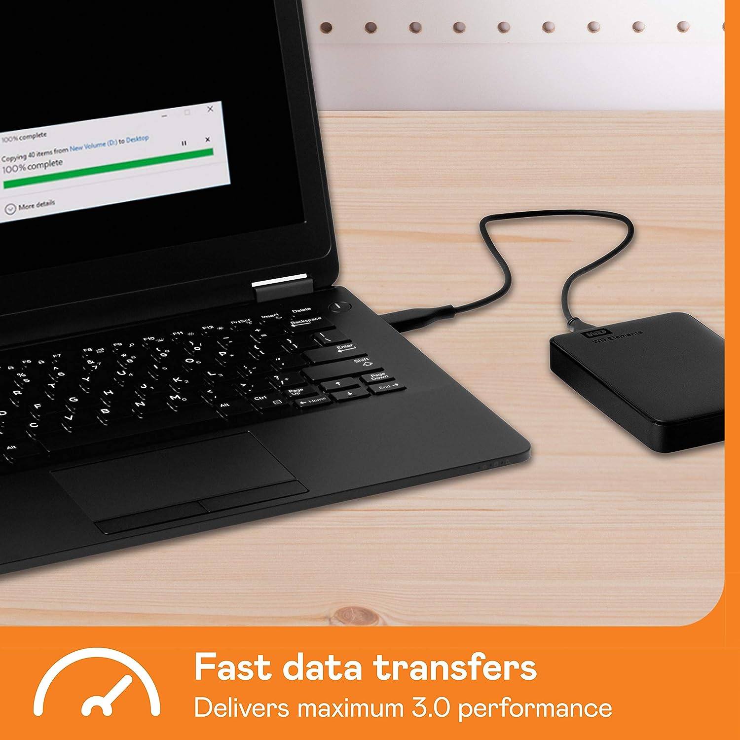 Western Digital WD 1TB USB 3.0 Elements Portable Hard Disk Drive