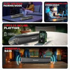 Honeywell Moxie V1000 10W 2.0 Channel V5.0 Wireless Bluetooth Soundbar