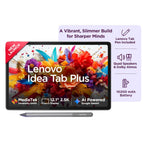 Lenovo Idea Tab Plus tablet with stylus on a white background