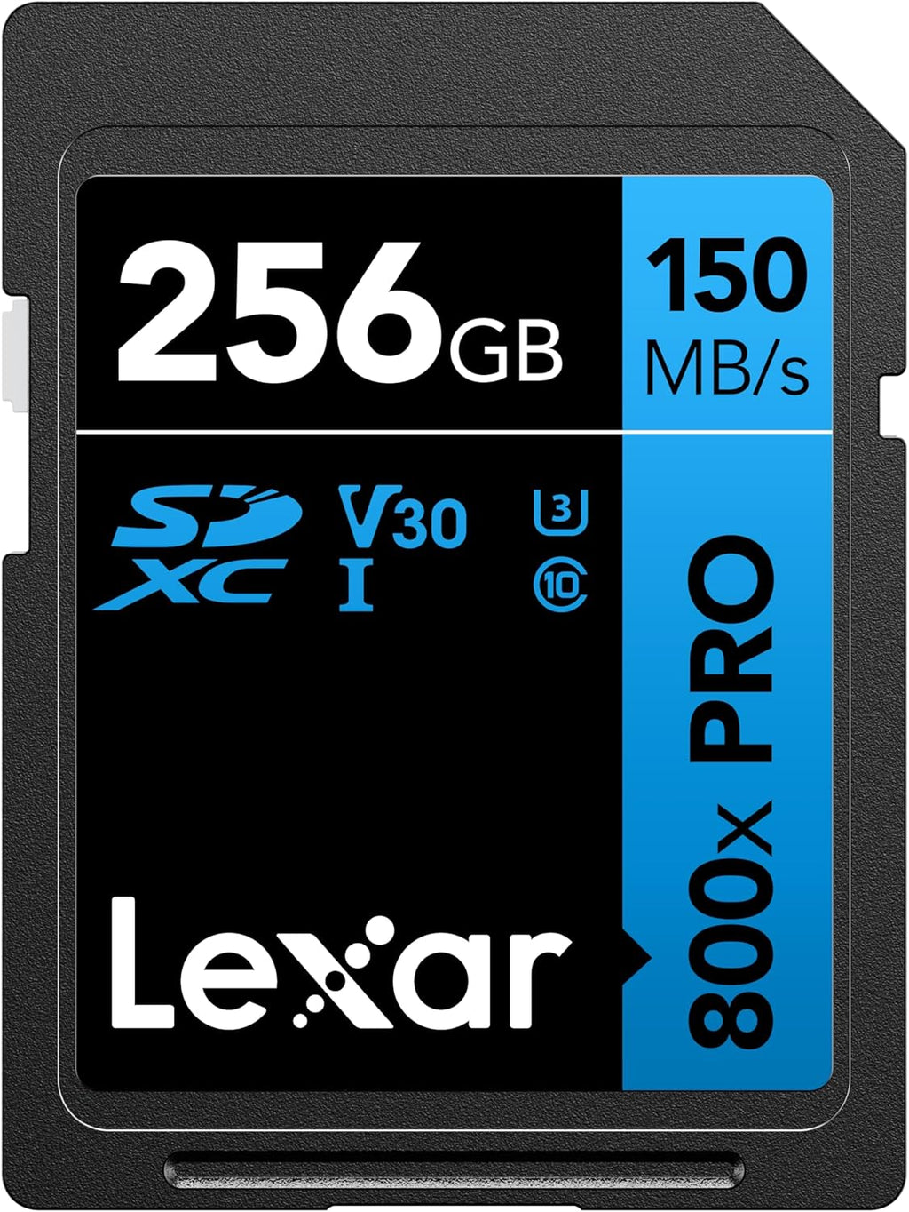 Lexar  High-Performance 800x PRO SD Card, UHS-I, C10, U3, V30, 4K, Up to 150MB/s Read SDXC Memory Card, for Point-and-Shoot & Mid-Range DSLR Cameras, HD Camcorders (LSD0800P128G-BNNNU)