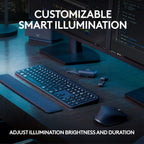 Logitech Master Series MX Keys S Wireless Keyboard and Mouse Combo with Palm Rest