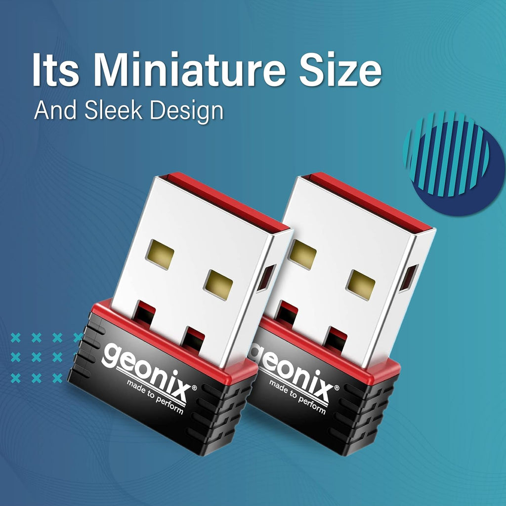 GEONIX Mini USB 2.0 Wi-Fi 150Mbps Wireless Network Adapter