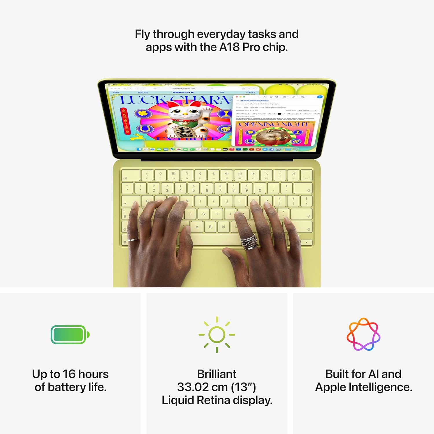 Apple 2026 MacBook Neo 13" Laptop with A18 Pro chip: Built for AI and Apple Intelligence, Liquid Retina Display, 8GB Unified Memory, 512GB SSD Storage, 1080p FaceTime HD Camera, Touch ID; Silver