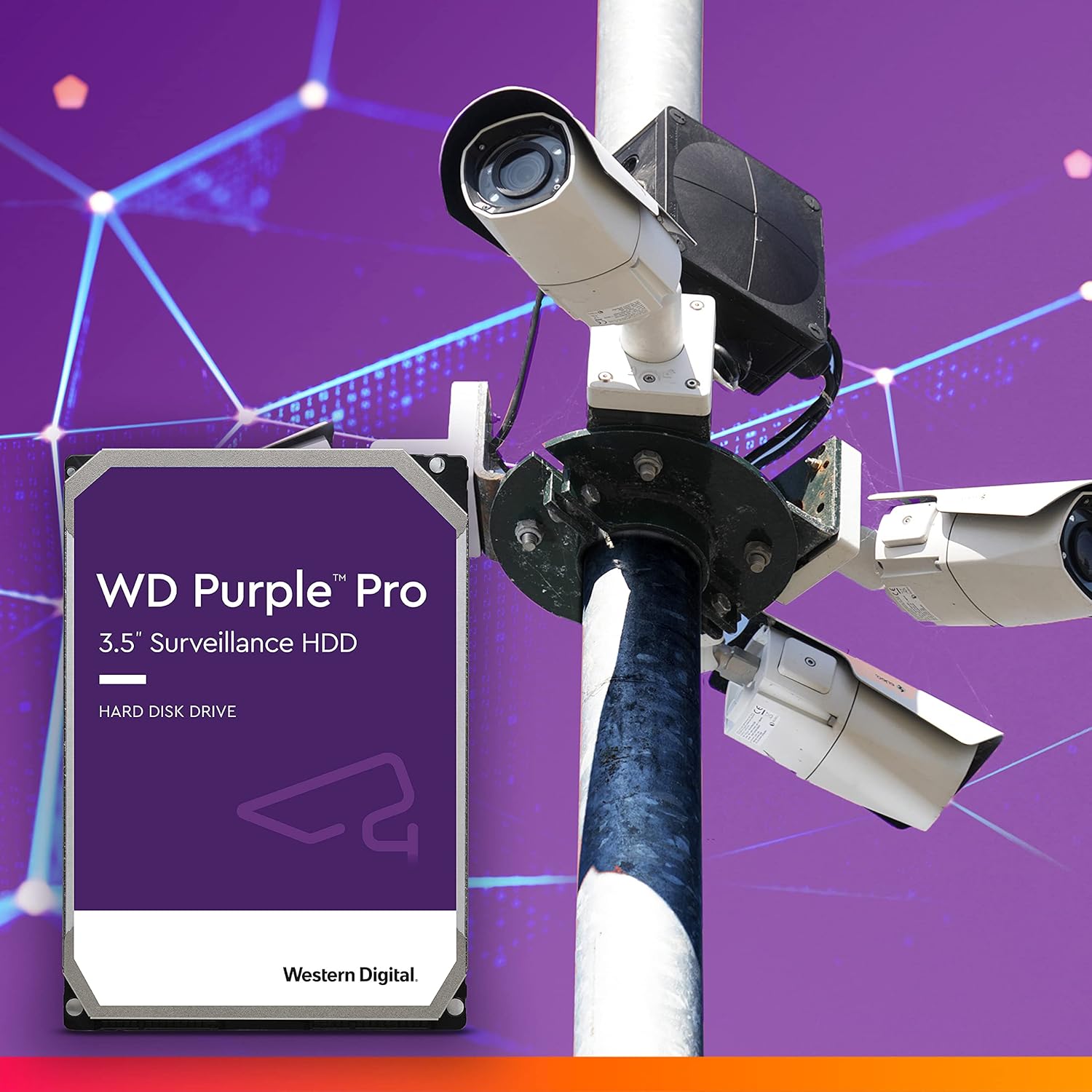 Western Digital Purple Pro 10TB 3.5" SATA 7200RPM Surveillance Hard Disk Drive