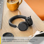 JABRA EVOLVE2 75 UC Bluetooth Wireless Advanced ANC On Ear Stereo Headset with USB-C Dongle