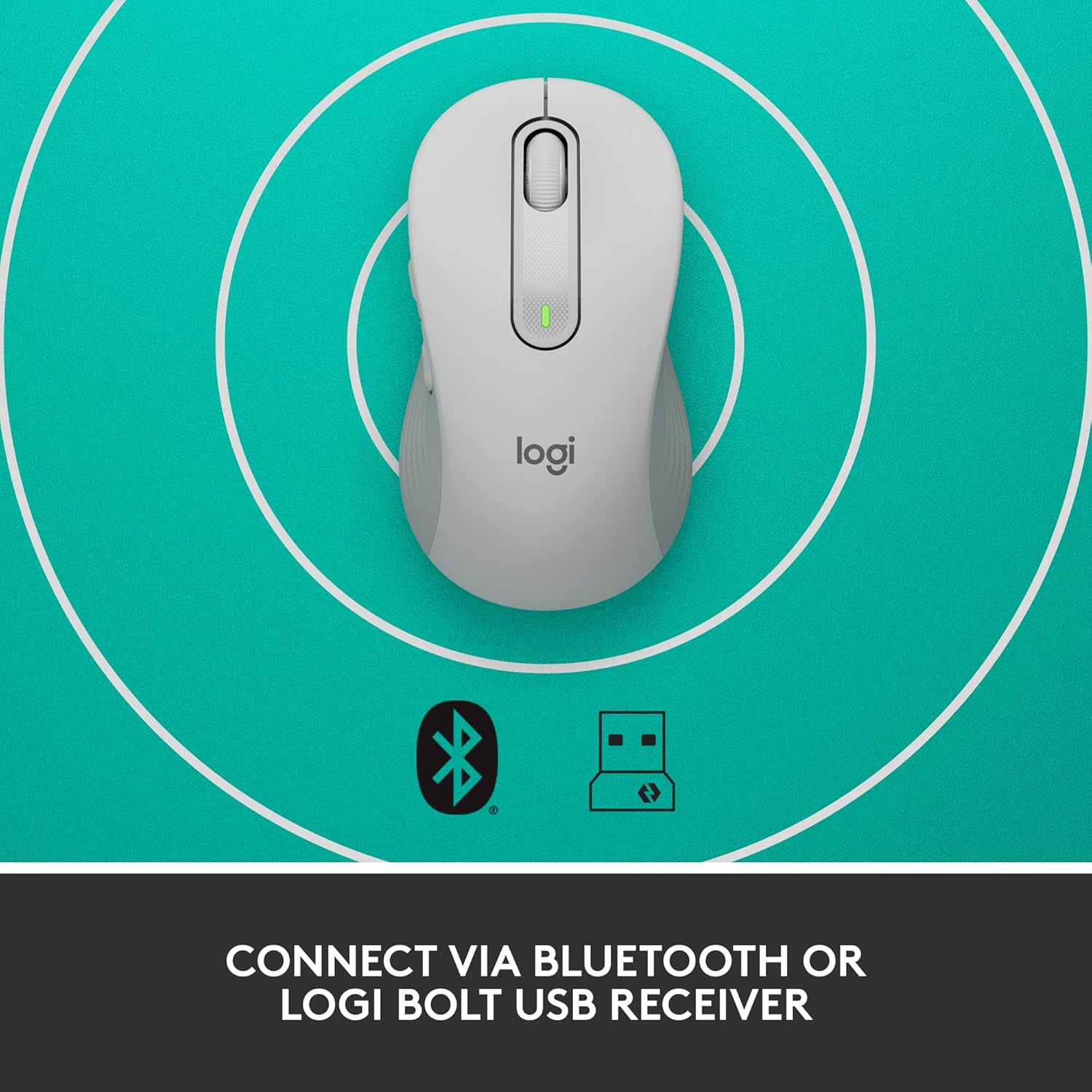 Logitech Signature M650 Optical Wireless Mouse - White
