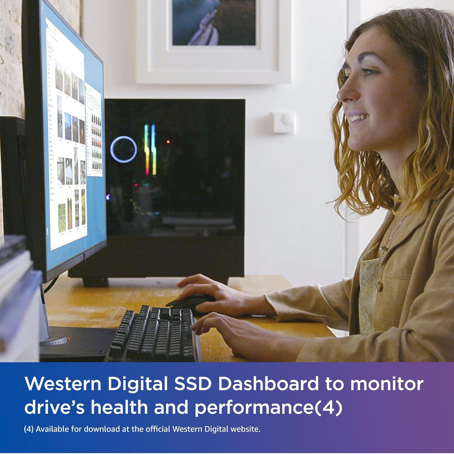 Western Digital WD Blue 2TB M.2 2280 SATA Internal Solid State Drive - Blue