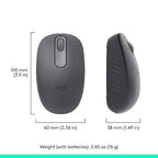 Logitech M196 Bluetooth Wireless Optical Mouse - Graphite