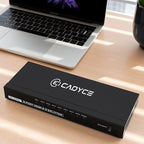 Cadyce CA-8HDSP 1×8 HDMI Splitter detail of metal enclosure texture