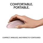 Logitech M240 Silent Bluetooth Wireless Mouse Compact Design - Rose