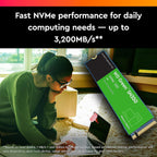 Western Digital 500GB WD Green SN350 NVMe Internal SSD Solid State Drive