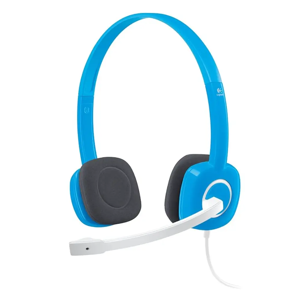 Logitech H150 3.5mm Wired Stereo Headset with Noise-Cancelling Microphone - Blue