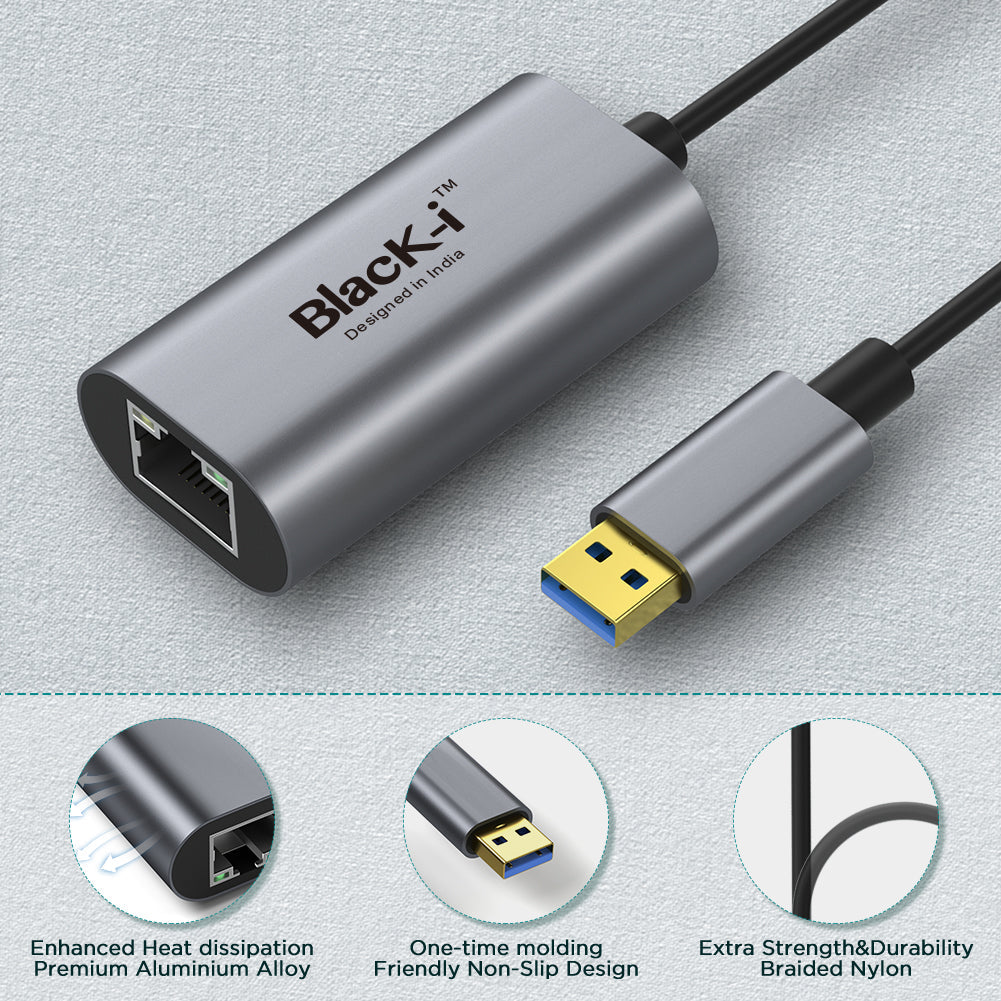 Black-i USB 3.0 to Gigabit Lan Converter