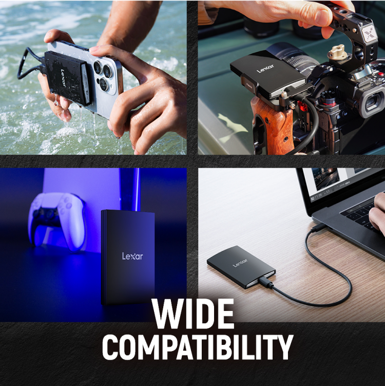 Lexar ARMOR 700 Portable SSD - 1TB -LAR700X001T-RNBNG