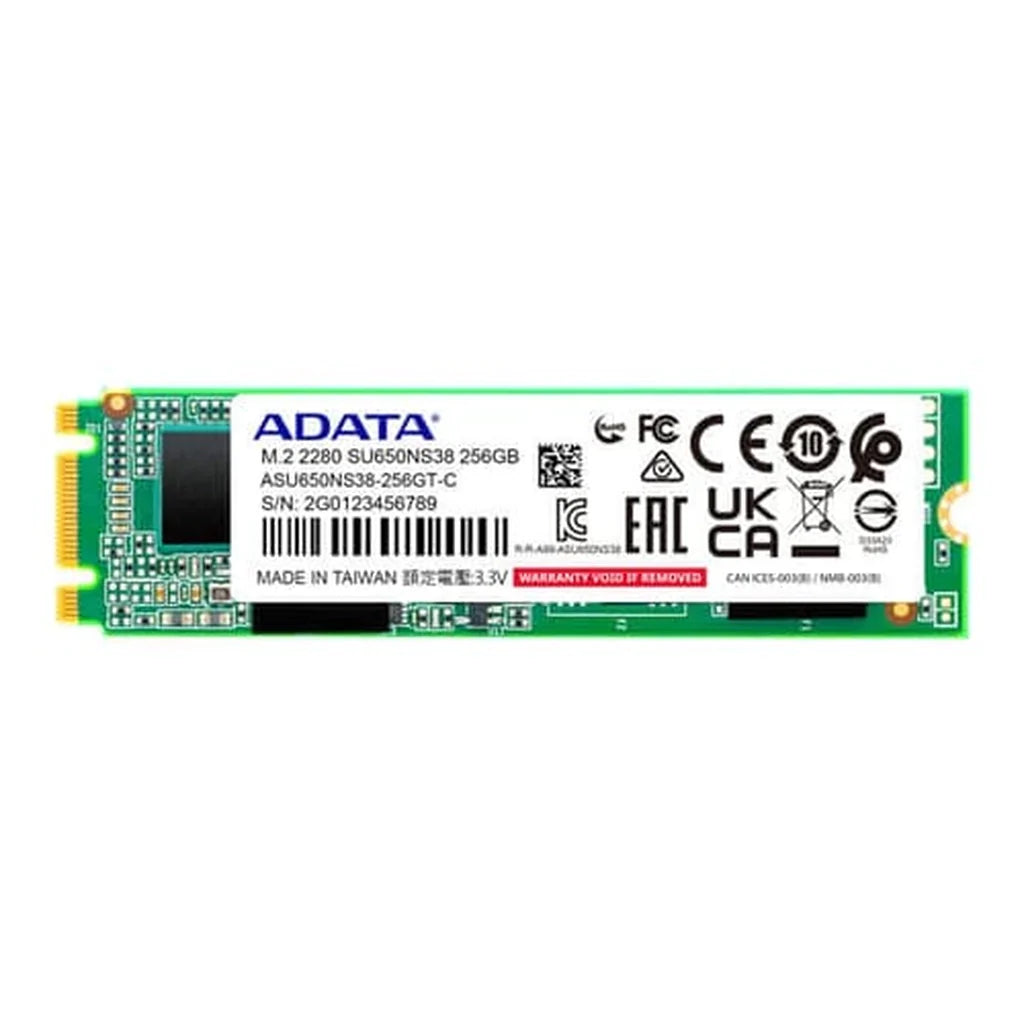 ADATA SU650 256GB M.2 SATA 3D NAND Internal SSD for Desktops & Laptops