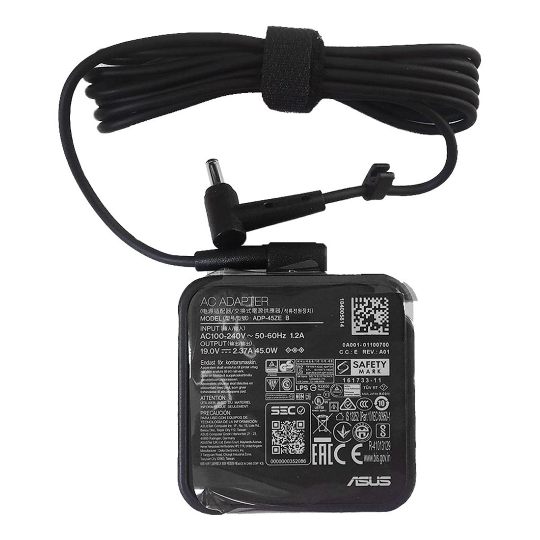 ASUS 45W DC 19V 2.37A 4.5mm Round Pin Laptop Charger Adapter With Power Cord