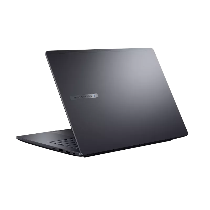 Black laptop with ASUS logo on a white background