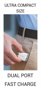 20W Dual Port USB & Type-C Mobile Wall Charger – Fast Charging for All Your Devices