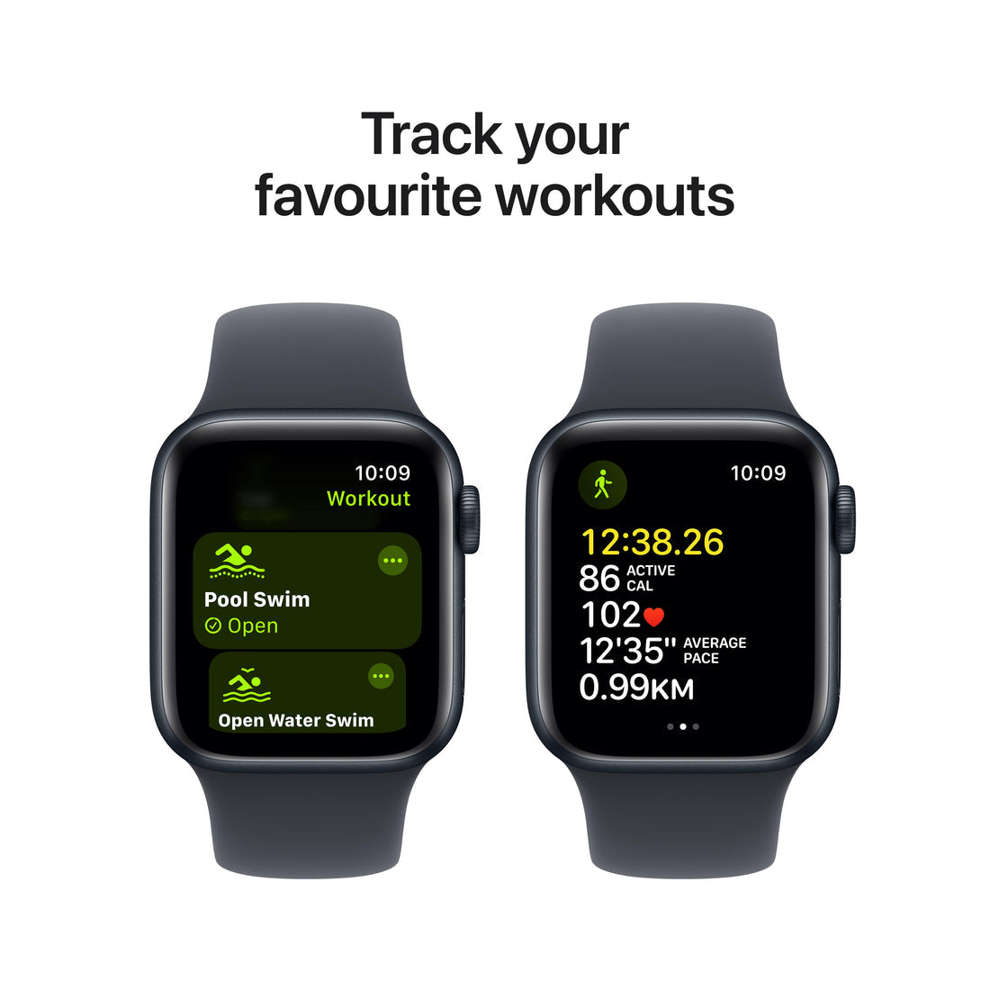 Apple Watch SE Midnight Aluminium Case with Midnight Sport Band