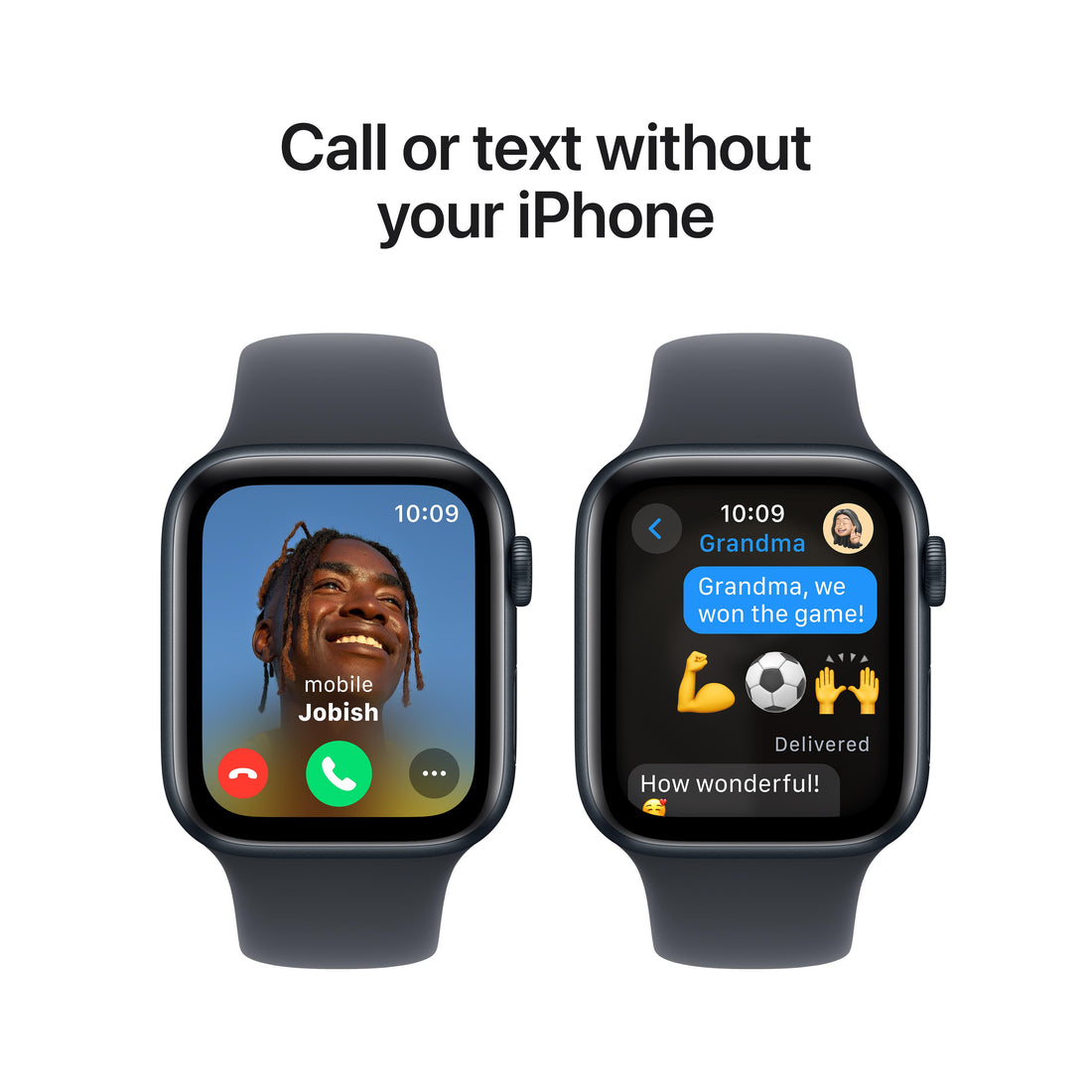 Apple Watch SE Midnight Aluminium Case with Midnight Sport Band