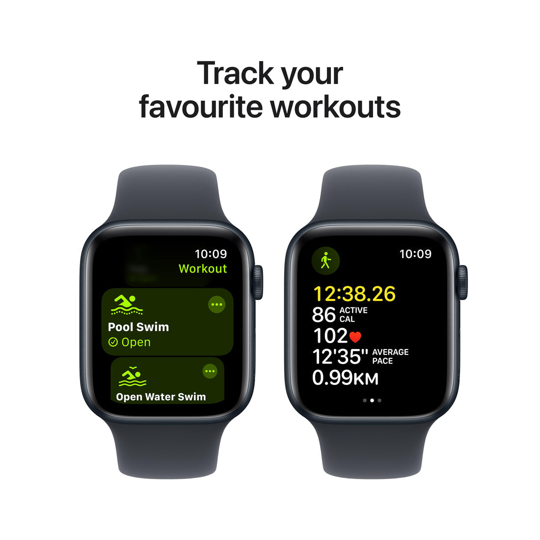 Apple Watch SE Midnight Aluminium Case with Midnight Sport Band