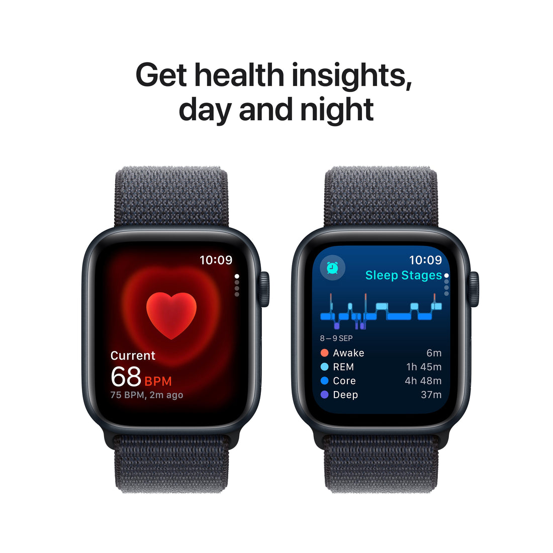 Apple Watch SE Midnight Aluminium Case with Ink Sport Loop
