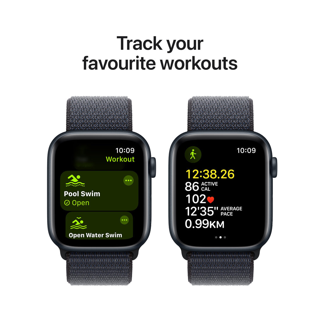 Apple Watch SE Midnight Aluminium Case with Ink Sport Loop