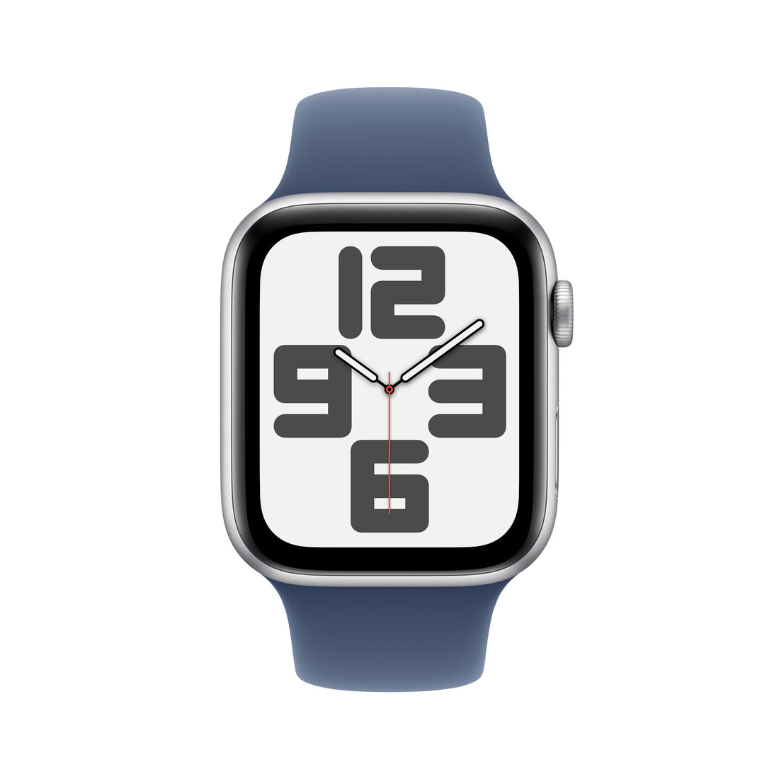 Apple Watch SE Silver Aluminium Case with Denim Sport Band