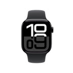 Apple Watch Series 10 Jet Black Aluminium Case with Black Sport Band