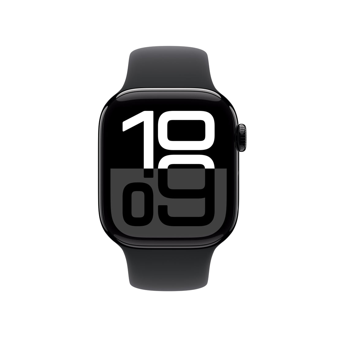 Apple Watch Series 10 Jet Black Aluminium Case with Black Sport Band