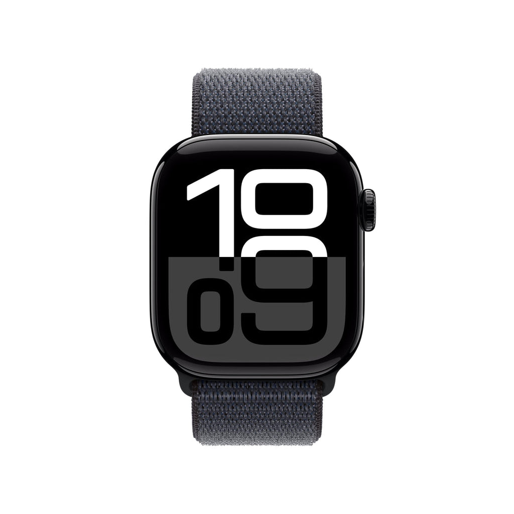 Apple Watch Series 10 Jet Black Aluminium Case with Ink Sport Loop