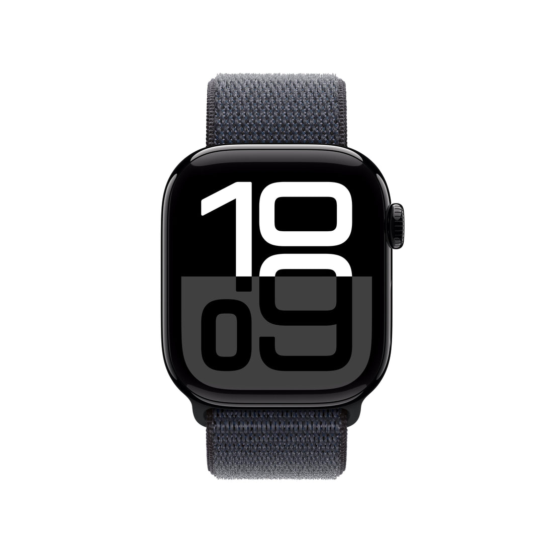 Apple Watch Series 10 Jet Black Aluminium Case with Ink Sport Loop