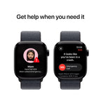 Apple Watch Series 10 Jet Black Aluminium Case with Ink Sport Loop