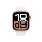 Apple Watch Series 10 Rose Gold Aluminium Case with Light Blush Sport Band