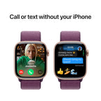 Apple Watch Series 10 Rose Gold Aluminium Case with Plum Sport Loop