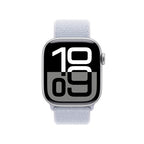 Apple Watch Series Silver Aluminium Case with Blue Cloud Sport Loop