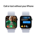 Apple Watch Series Silver Aluminium Case with Blue Cloud Sport Loop