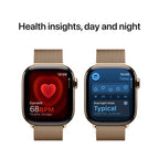 Apple Watch Series 10 Gold Titanium Case with Gold Milanese Loop
