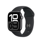 Apple Watch Series 10 Jet Black Aluminium Case with Black Sport Band
