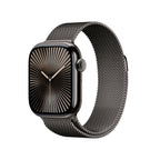 Apple Watch Series 10 Slate Titanium Case with Slate Milanese Loop