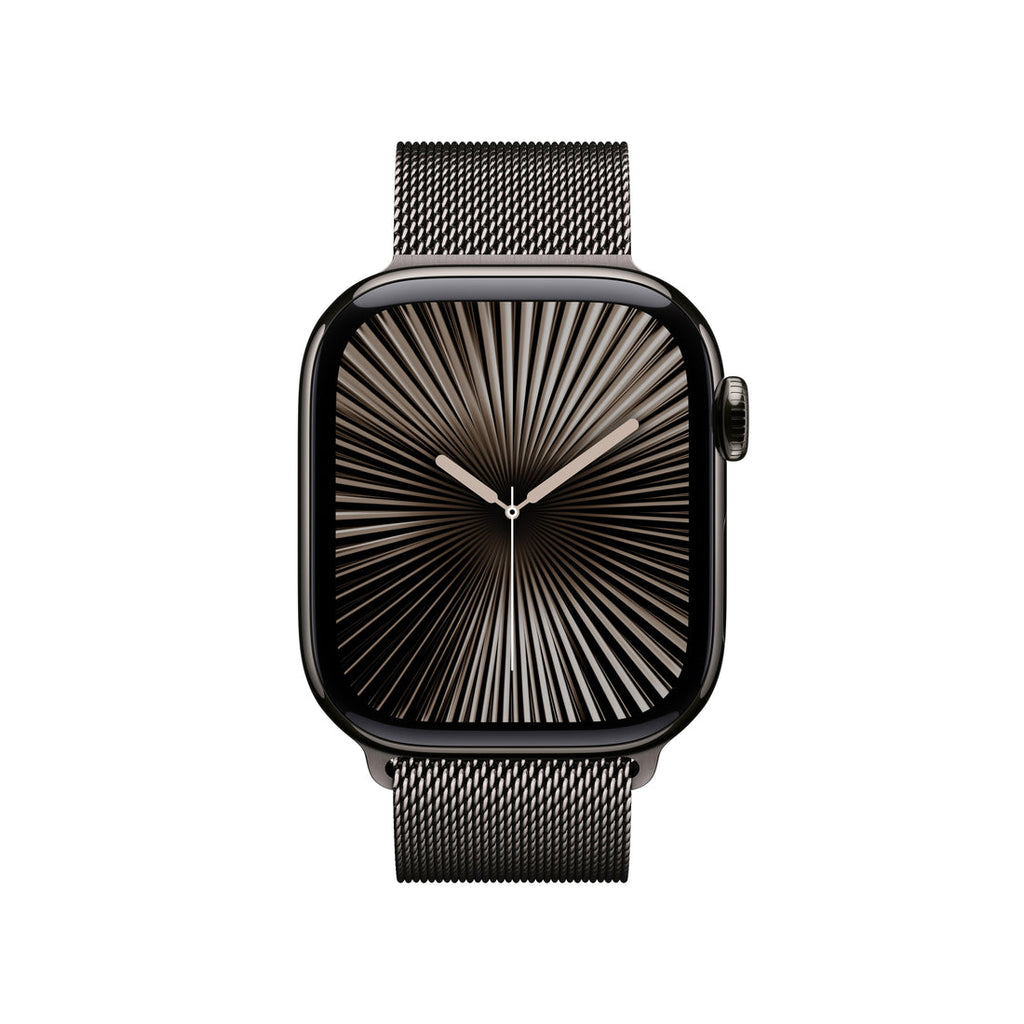 Apple Watch Series 10 Slate Titanium Case with Slate Milanese Loop