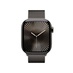 Apple Watch Series 10 Slate Titanium Case with Slate Milanese Loop