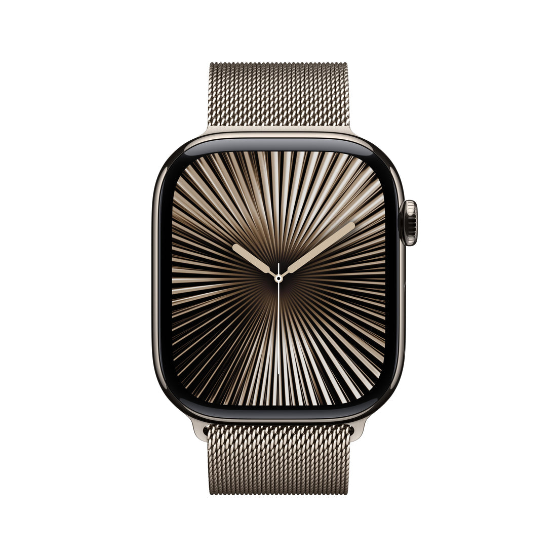 Apple Watch Series 10 Natural Titanium Case with Natural Milanese Loop